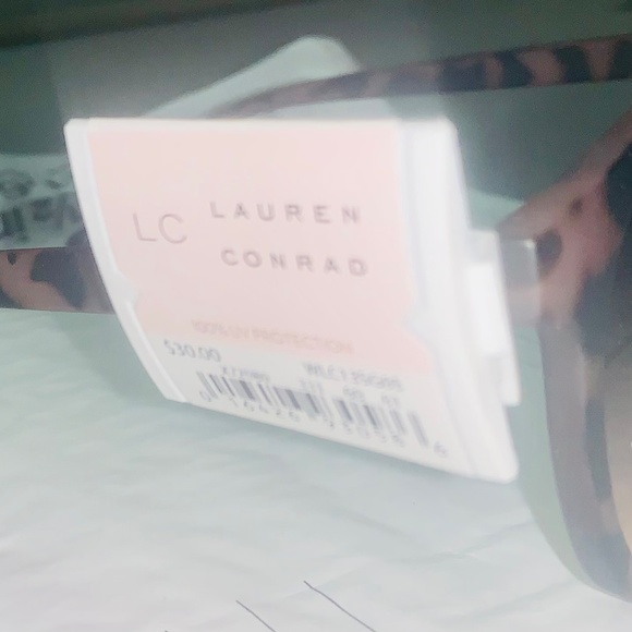 Nwt Womens Fashion Sunglasses LC Lauren Conrad Tortoise Shell Amber Lense Round - Picture 9 of 10